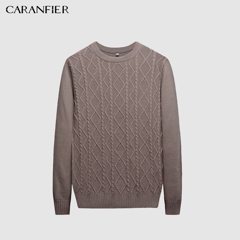 Caranfier   Ǯ o-neck  귣 ĳ־    solid jacquard hedging   Ƿ S-XXL